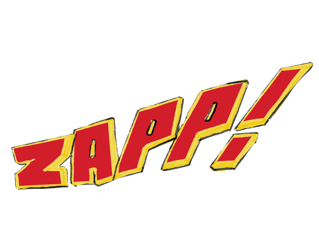 ZAPP! Logo Vinyl Sticker (variant 1)